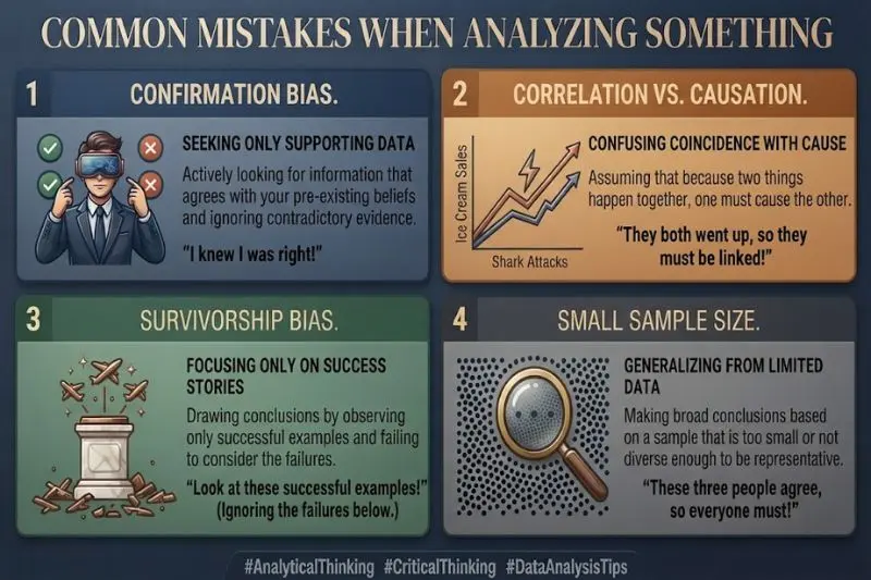 common mistakes when analyzing something